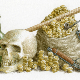 Р.Л.Стивенсон "Остров сокровищ" Издательство "MIKKO" Шмуцтитул6