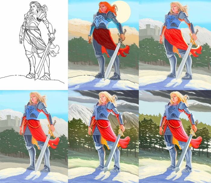 девушка воин