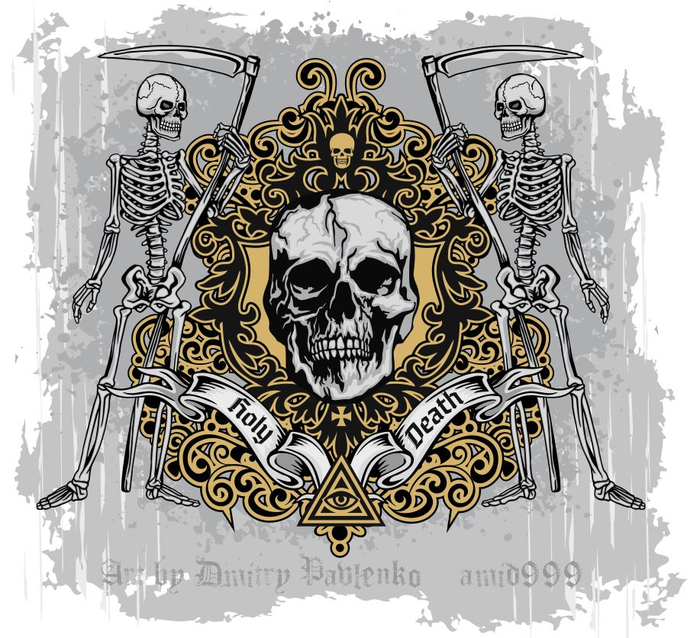 Готический череп