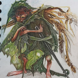 зелёненький он был