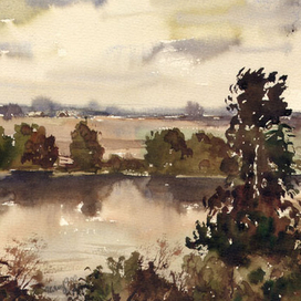 Озеро. Осень