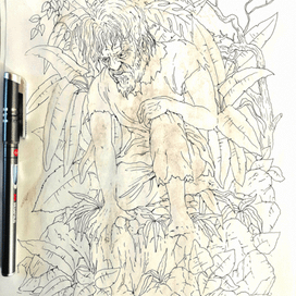 отражение..- рис. из пятна..