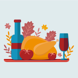Векторная иллюстрация к Дню Благодарения.