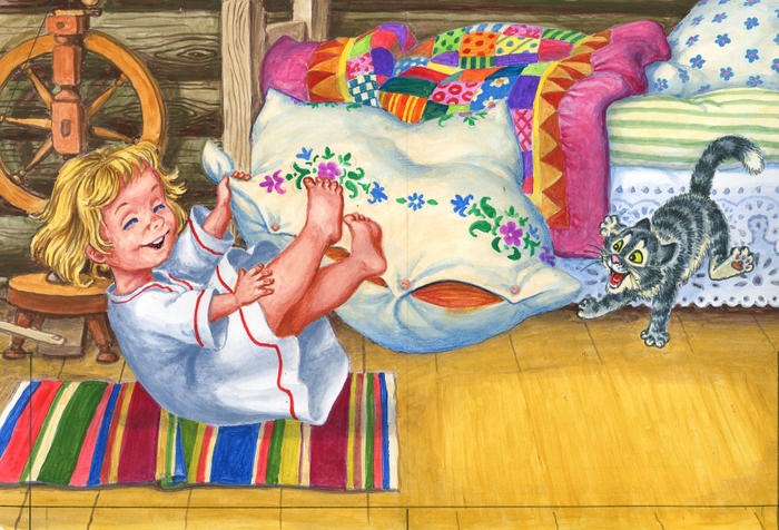 Покатались на подушке...