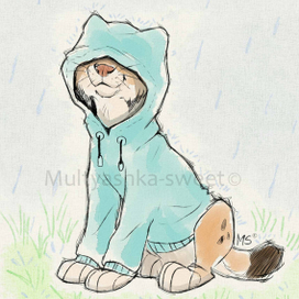 Шань Мао в капюшоне