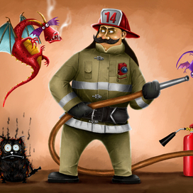 Отважный пожарный