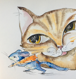 Иллюстрации к книге о приключениях шиншиллы Вени