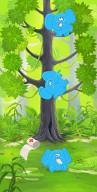 Illustration for the children's game "Twist"