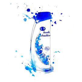 Шампунь Head&Sholders, акварель