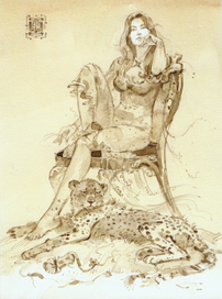 эскиз акварелью 