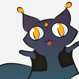 Стикер "Кот в жилеке"