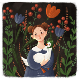 Девочка и гусь