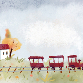 Красный поезд