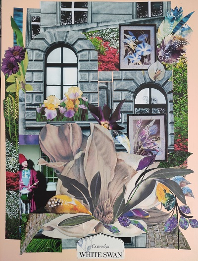 Дворик моего детства.(коллаж)