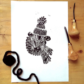 Опоссум в шапке