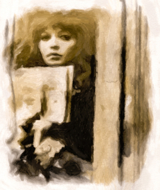Девушка с книгой у окна
