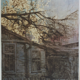 1 лист из квадриптиха "Времена года. Весна"