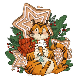 Новогодний тигрёнок