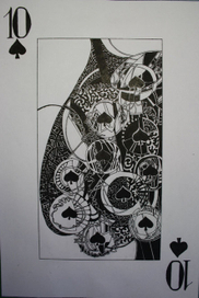 Игральная карта  Десять пик