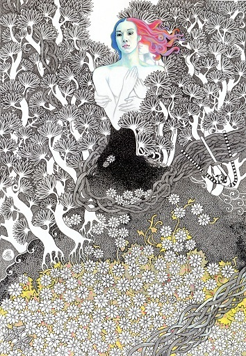 Нежный друг, цветной вариант