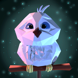 Low poly owl