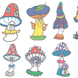 веселые грибочки