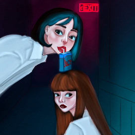 Две девушки ищут выход