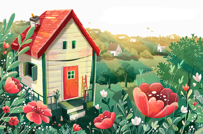 Домик. Как мышонок Мурик норку искал.