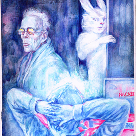 И дверь держу на этой стороне...