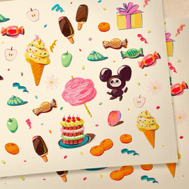 стикерпак  праздничное настроение 