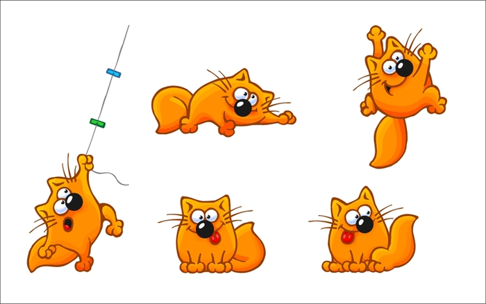 Кот - персонаж для детской игры