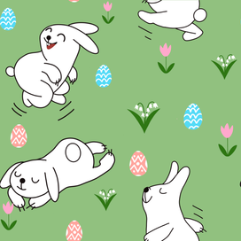 Пасхальный безшовный паттерн 