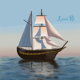 Корабль в море