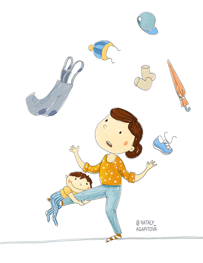 Доброе утро или Мама-жонглёр.