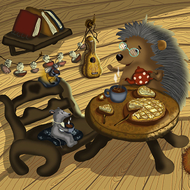 Иллюстрация к сказке "Чай из дождевой воды"