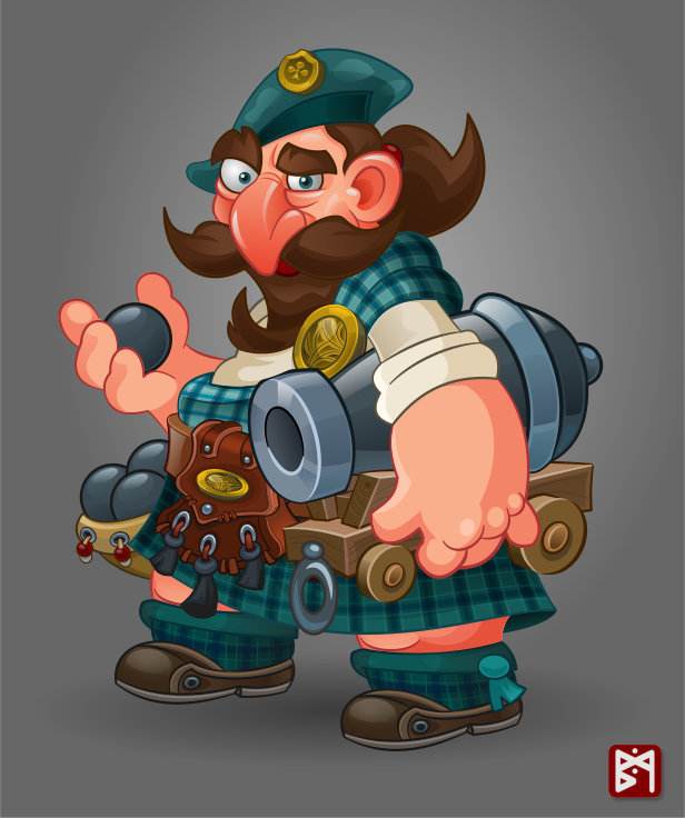 Пират с пушкой