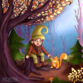 Новый гном в лесу