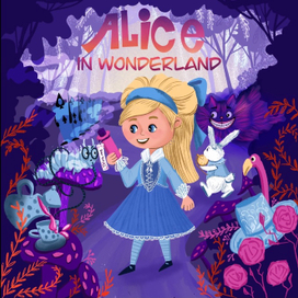 Алиса в стране чудес обложка