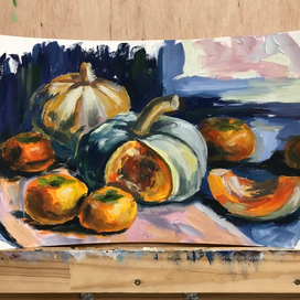 Этюд с тыквами 