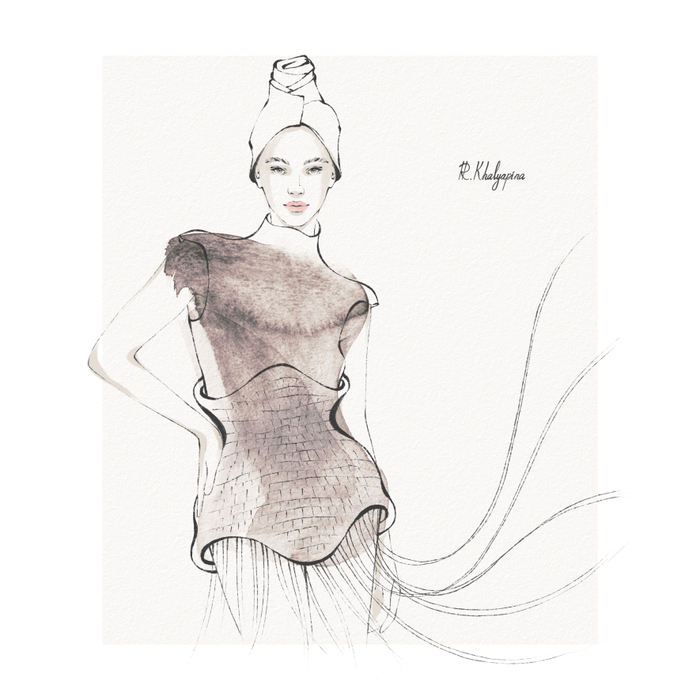 Редакционная fashion-иллюстрация для digital-журнала