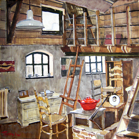 В мастерской 