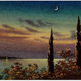 Лунная ночь в Алупке