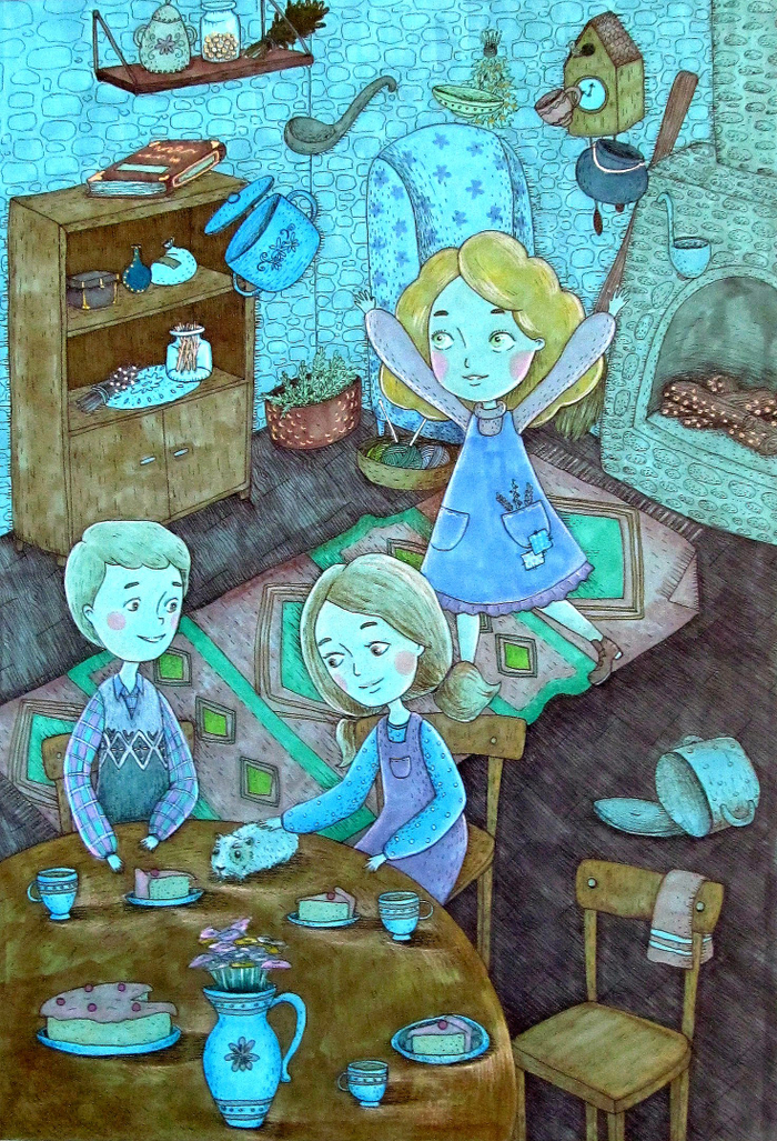 Иллюстрация к сказке Отфрида Пройслера "Маленькая Ведьма" 3