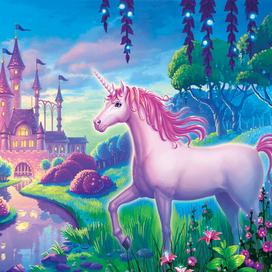 единорог и волшебный замок