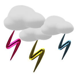 Тучи о молнии