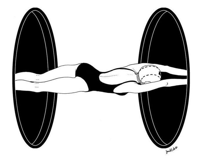 Даная пускается вплавь