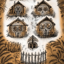 Рисунок для обложки книги. 