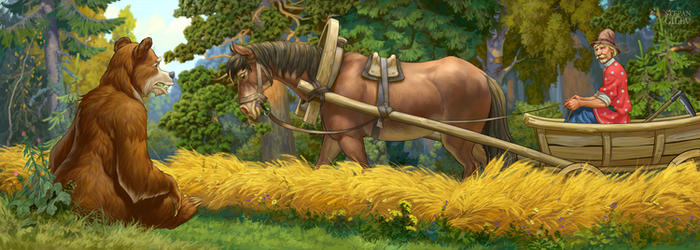 Арт для детского приложения "Вершки и корешки"