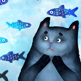 Котик-мечтатель