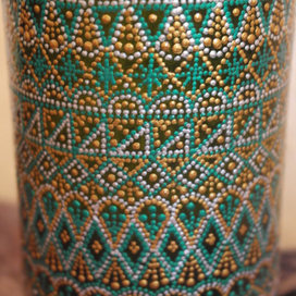 Фрагмент росписи на бутылке